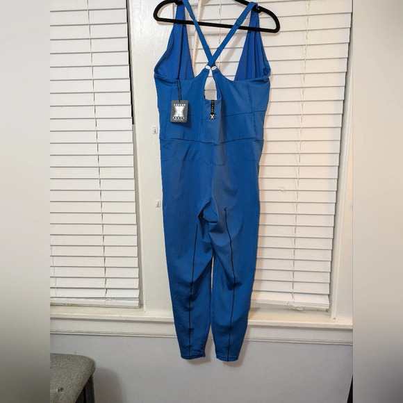 NWT Savage x Fenty by Rihanna Blue Hotline Jumpsuit Plus Size 18-20 - Picture 4 of 11